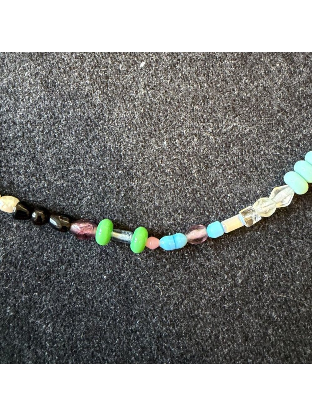 Handmade Multicolor Mixed Bead Necklace - Picture 2 of 5
